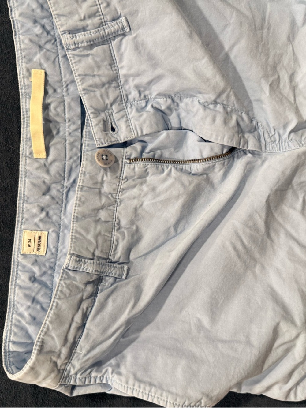 Norse Projects Aros Light Twill sz 34 Luminous Blue color